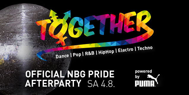 TICKETVORVERKAUF FÜR TOGETHER | OFFICIAL NÜRNBERG PRIDE AFTERPARTY 2024